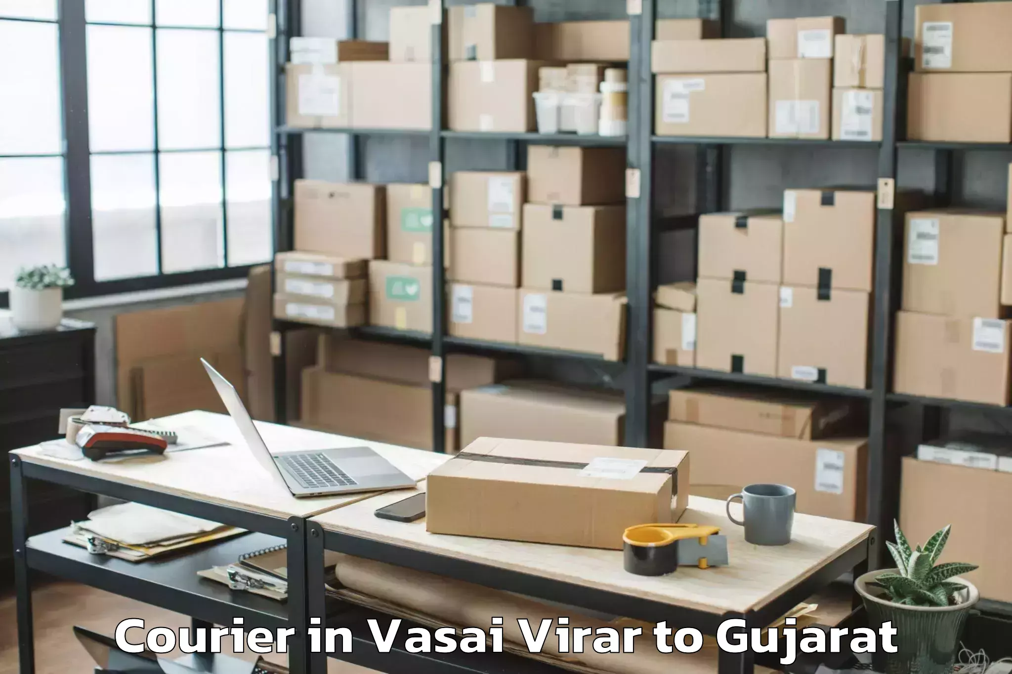 Book Vasai Virar to Bhiloda Courier